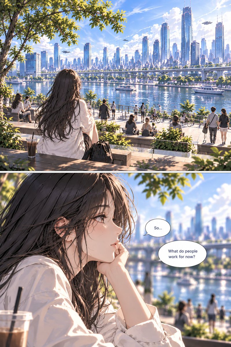 JaehoYangAuthor's tweet photo. ☀️ ANOTHER DAY — Vol. 1: FIRST JOB

In 2035, AI can do almost everything. 🤖✨

But your future is still yours to choose. 🌸

📚 Available on Amazon Kindle, Apple Books, Google Play Books &amp; Kobo!

#AnotherDay #JaehoYang #SciFi #Webcomic #AI #DigitalComics https://t.co/HN8Ykz5OoI