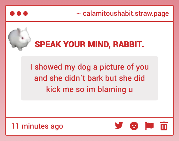 calamitousHABIT's tweet photo. NOT MY FAULT YOUR DOG DOESN'T LIKE ME. NOT MY FAULT SHE KICKED YOU EITHER. https://t.co/sSarNvm74D