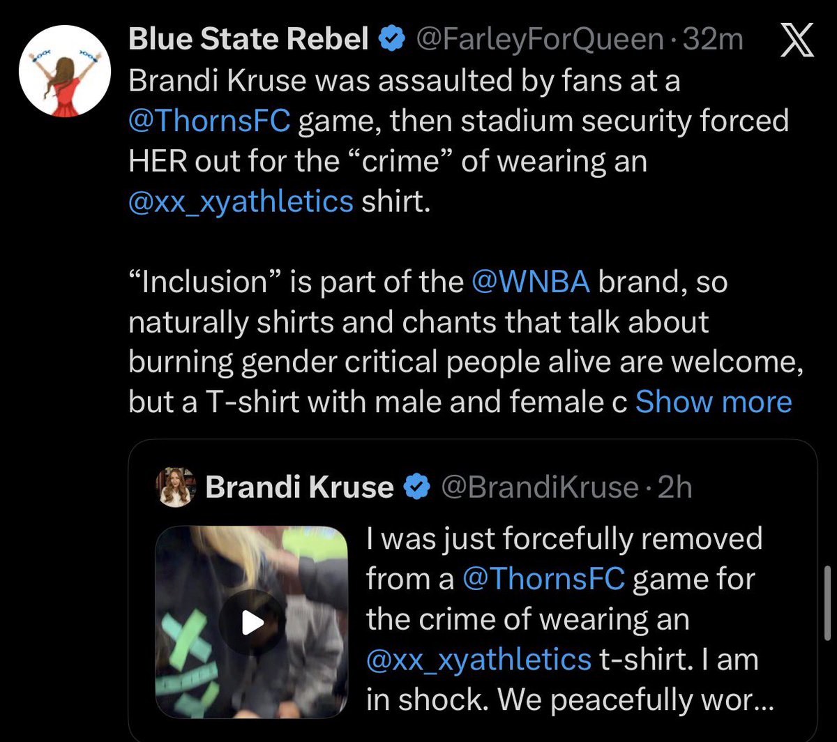 lexiescarina's tweet photo. does the wnba know they run the *checks notes* portland thorns https://t.co/NWkd97pDV9