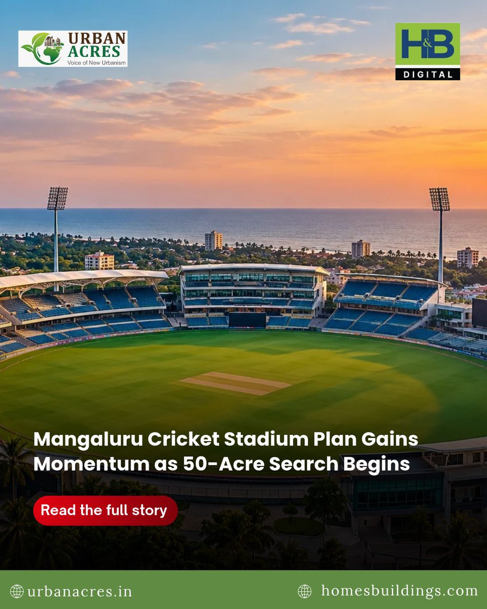 TheUrbanAcres's tweet photo. Mangaluru’s long-awaited cricket stadium proposal advances with land identification underway, offering hope for local cricket talent.
Read more: https://t.co/XWqdYabhk1
@kscaofficial1
@BCCI
#Mangaluru #Cricket #Stadium #Karnataka #Sports #MUDA #KSCA #Development #India https://t.co/DDI2gasVSy