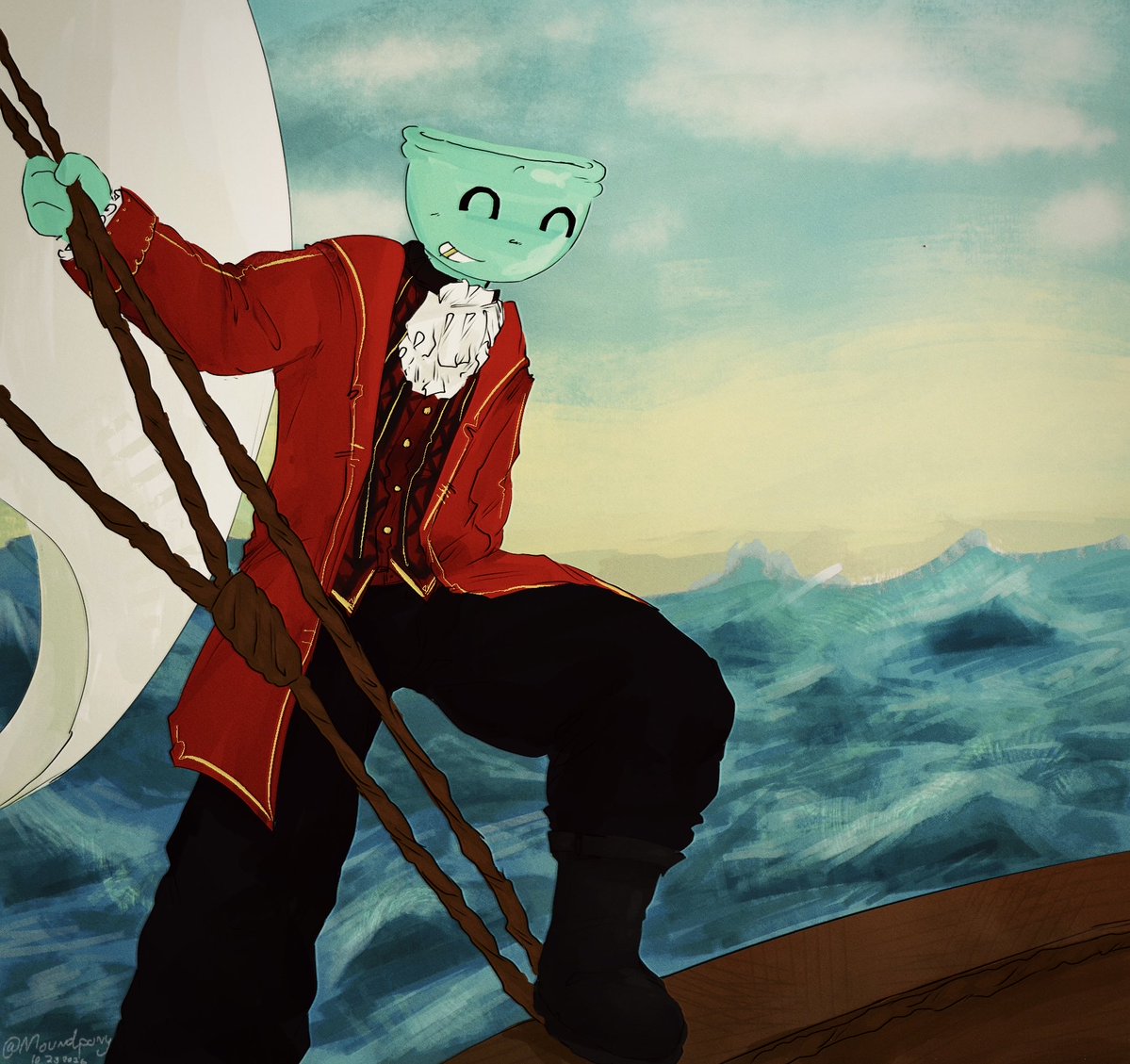 moundponyv2's tweet photo. gift for oomf i lov that pirate finn design so much. @dorkaliciouzz 🤕🤕 #dwtwt https://t.co/I6Tc9zM3Te
