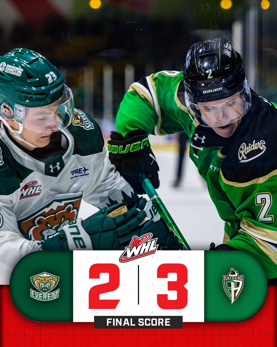 TheWHL's tweet photo. This time, the script flips 🔁

@PARaidersHockey | #WHLScores https://t.co/leGHrDwhth