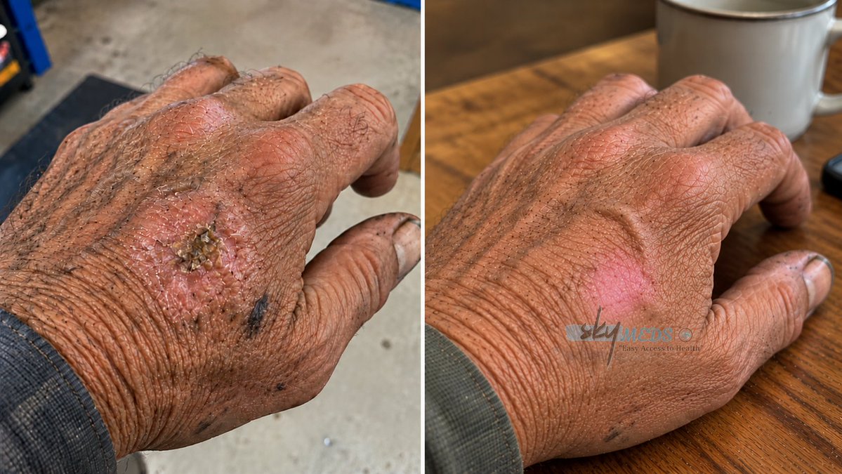 skymeds_store's tweet photo. My dad has never trusted doctors. He’s 68, spent forty years turning wrenches in a garage, and his philosophy has always been: if it’s not bleeding heavily, rub some dirt on it.
-----------------
But last spring, he got this rough, scaly patch on the back of his right hand, right between the thumb and index finger. It kept catching on his pants pocket. Then it started bleeding every time he bumped it.

My mom finally nagged him into going to a dermatologist. The doctor took one look, did a quick scrape, and said it was a basal cell carcinoma. He told my dad he needed to schedule a procedure to have it cut out. He said it would leave a decent-sized divot in his hand.

My dad hated that. He’s a proud guy, and the thought of having a chunk taken out of his hand at his age irritated him more than the actual spot.
-------------------------
He came home, sat in his recliner, and started scrolling on his iPad.

A few days later, I stopped by the house. He was sitting at the kitchen table with a tube of horse paste the apple-flavored stuff from Tractor Supply and a box of Band-Aids.

I asked him what he was doing. He just said, "I read that this stuff works. I ain't letting them carve into my hand if I don't have to."

He put a tiny dab of it on the spot, slapped a bandage over it, and did that twice a day.

For the first two weeks, nothing happened. Then it got angry, red, and crusty. My mom told him to stop, said he was going to make it worse. He ignored her.

About a month later, I was over for Sunday dinner. He held out his hand. The crust had completely fallen off, leaving nothing but smooth, pink, healthy skin.

He went back for his follow-up appointment last week. The doctor looked at his hand, looked at the chart, and just said, "Well, it looks like it healed up just fine."

My dad never told him what he did. He just paid his copay and walked out.

When I asked him why he didn't say anything, he just shrugged. "He wouldn't have believed me anyway. Let’s go get a burger."

That’s my dad. Just a guy in a garage who found a solution the system didn't give him.

⚠️ Not medical advice educational info only.