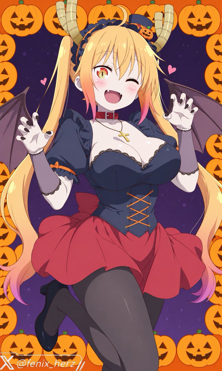 fenix_herz's tweet photo. #小林さんちのメイドラゴン #maidragon #Dragonmaid #Tohru 🎃 🐉
He estado muy ocupado,pero les comparto una ilustración que hize en mi tiempo libre,si habrá de las otras dragonas pero saldrán con suerte hasta el 31 de octubre https://t.co/aF2gcHiY63