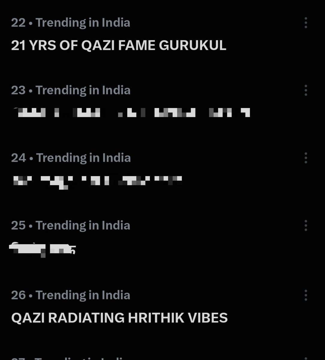RebelKudi's tweet photo. Asalamualikum!
Good morning to all beautiful souls ✨️ 

We are still trending 🫰💞

21 YEARS OF QAZI FAME GURUKUL

QAZI RADIATING HRITHIK VIBES

#QaziTouqeer #QaziKeRockstars https://t.co/etXP1UwOg1