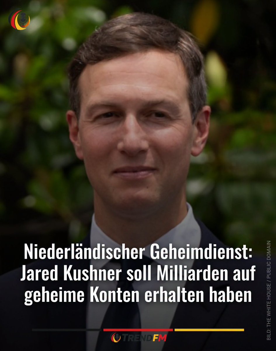 daniel_gugger's tweet photo. 888 Sind das die Milliarden die fehlten und plötzlich verschwunden sind ? Ja die Zionisten arbeiten ja alle zusammen mit dem Zionisten Kokser aus der Ukraine....

Der niederländische Militärgeheimdienst MIVD soll laut einem Auszug aus dem Buch „Princes and Thieves“ des Journalisten Matthew Cole, den Vanity Fair veröffentlicht hat, das iPhone von Jared Kushner überwacht haben. 

Demnach sahen die Ermittler, wie der Schwiegersohn von US-Präsident Donald Trump auf ein Konto in den Vereinigten Arabischen Emiraten zugriff. 

Auf diesem Konto lagen mehrere hundert Millionen Dollar, die von einer Bank in Aserbaidschan stammten.

Laut dem Bericht sollen der saudische Kronprinz Mohammed bin Salman und der Emirate-Herrscher Mohamed bin Zayed mindestens 2 Milliarden Dollar auf Konten eingezahlt haben, auf die Kushner Zugriff hatte. 

Rund 750 Millionen Dollar sollen bei der First Abu Dhabi Bank auf einem Konto der staatlich finanzierten Stiftung Watani Al Emarat liegen, bei dem Kushner Unterschriftsberechtigter gewesen sein soll.

 Etwa 1 Milliarde Dollar sollen bei der israelischen Zentralbank hinterlegt worden sein, Transfers hätten demnach die Zustimmung von Benjamin Netanjahu erfordert. 

Eine Quelle sagt in dem Auszug: 

„Jared suchte nach Abkürzungen in seiner Diplomatie. Er versprach MBZ, ihre Agenda bei Trump voranzutreiben, wenn sie sich an einem Fonds beteiligen. 

Er wollte eine Normalisierung mit Israel, damit das Geschäft in Gang kommt.“

Kushner weist die Vorwürfe zurück. 

Er bezeichnete sie auf X als „völlig verrückt“, sie seien „nie passiert“, und der Autor habe keinen einzigen Beleg vorgelegt. 

Sein Anwalt Chad Mizelle nannte die Darstellung falsch und rufschädigend und kündigte rechtliche Schritte an. 

Ein früherer Staatsanwalt aus dem Mueller-Team sagte dem Autor, mögliche Gegenleistungen für das Geld könnten Bestechungsgesetze und den Foreign Agents Registration Act berühren. 

Kushner ist derzeit an den diplomatischen Bemühungen um Iran, Gaza und die Ukraine beteiligt.