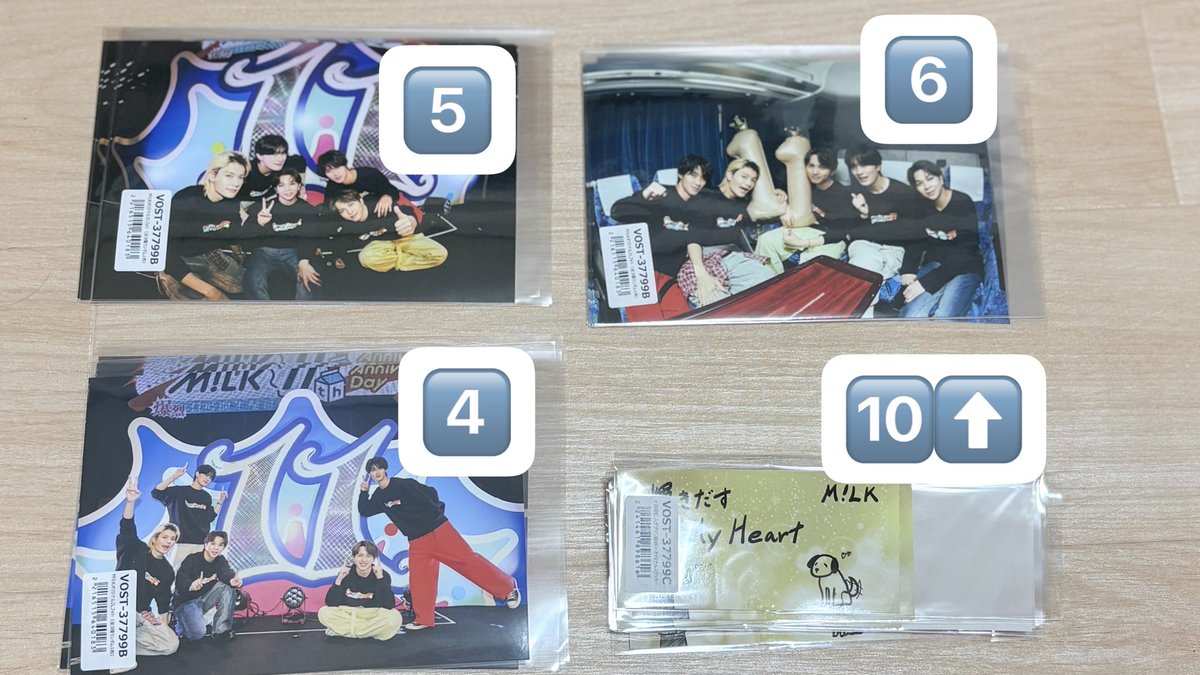 9w6ea1's tweet photo. M!LK 吉田仁人 グッズ 買取

【譲】
画像のもの

【求】
アクスタ0.3/生写真各0.02 ステッカー0.01

他サイトにて出品中。基本郵送/現場によっては手渡し可 引用先も合わせてご覧下さい。 https://t.co/uzthqQimg6