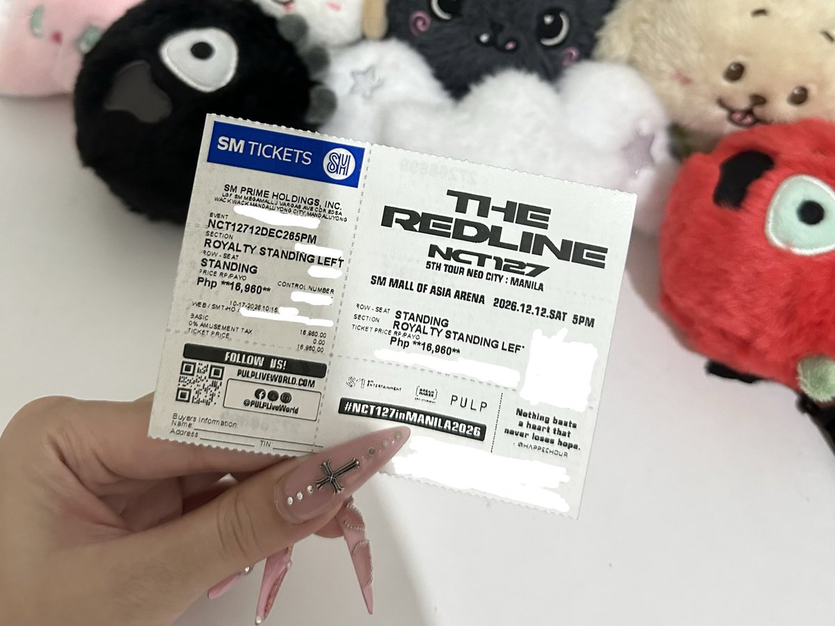 jjaecart's tweet photo. wts Ifb nct ph

NCT 127 Redline in Manila

(1) Royalty Standing - Left 
- timestamp: 10:15AM
- 20k (with tpa + membership)

#TheRedlinelnManila https://t.co/xzNi5Rdlgw