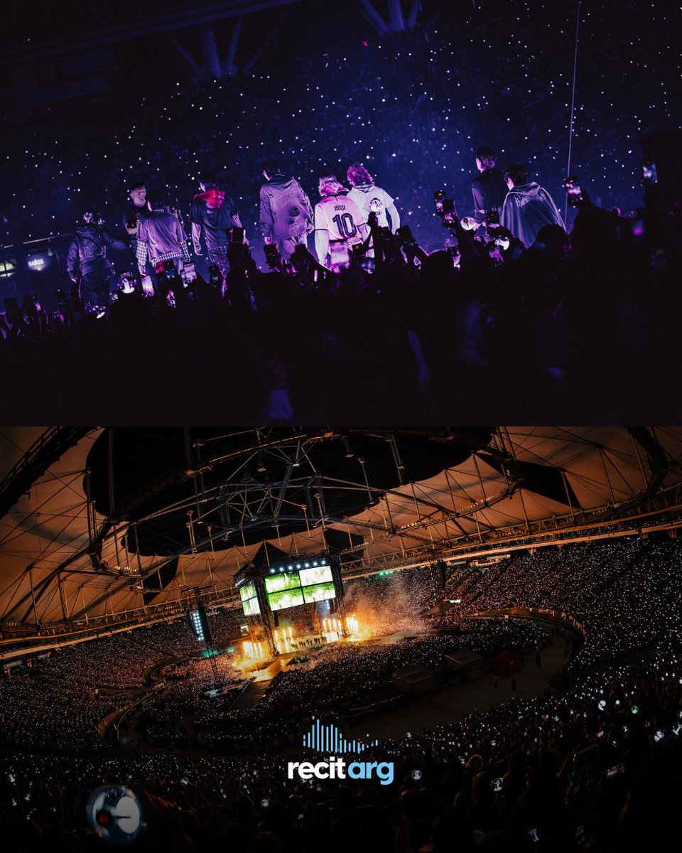 RecitArg's tweet photo. Segunda noche de los Bangtan boys en Argentina 

📅 23 de Octubre 🏟️ Estadio Único de La Plata 
📷 @bts_bighit https://t.co/ttwiZ2hMtT