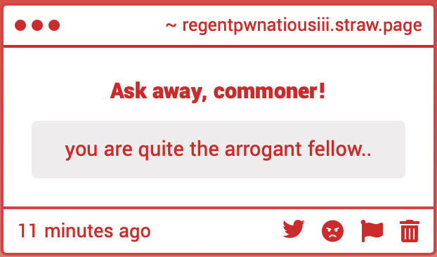 Noble_Pwnatious's tweet photo. Yes, AND? You commoners simply perceive me as such because you are FOOLS! I am the third heir to the noble Pwnatious family! Of COURSE I would exhibit pride! I am a Blackrockian noble, far above you peasants! It is only natural for me to be "arrogant"! 🤣🥂 https://t.co/SWfUa7XXLK