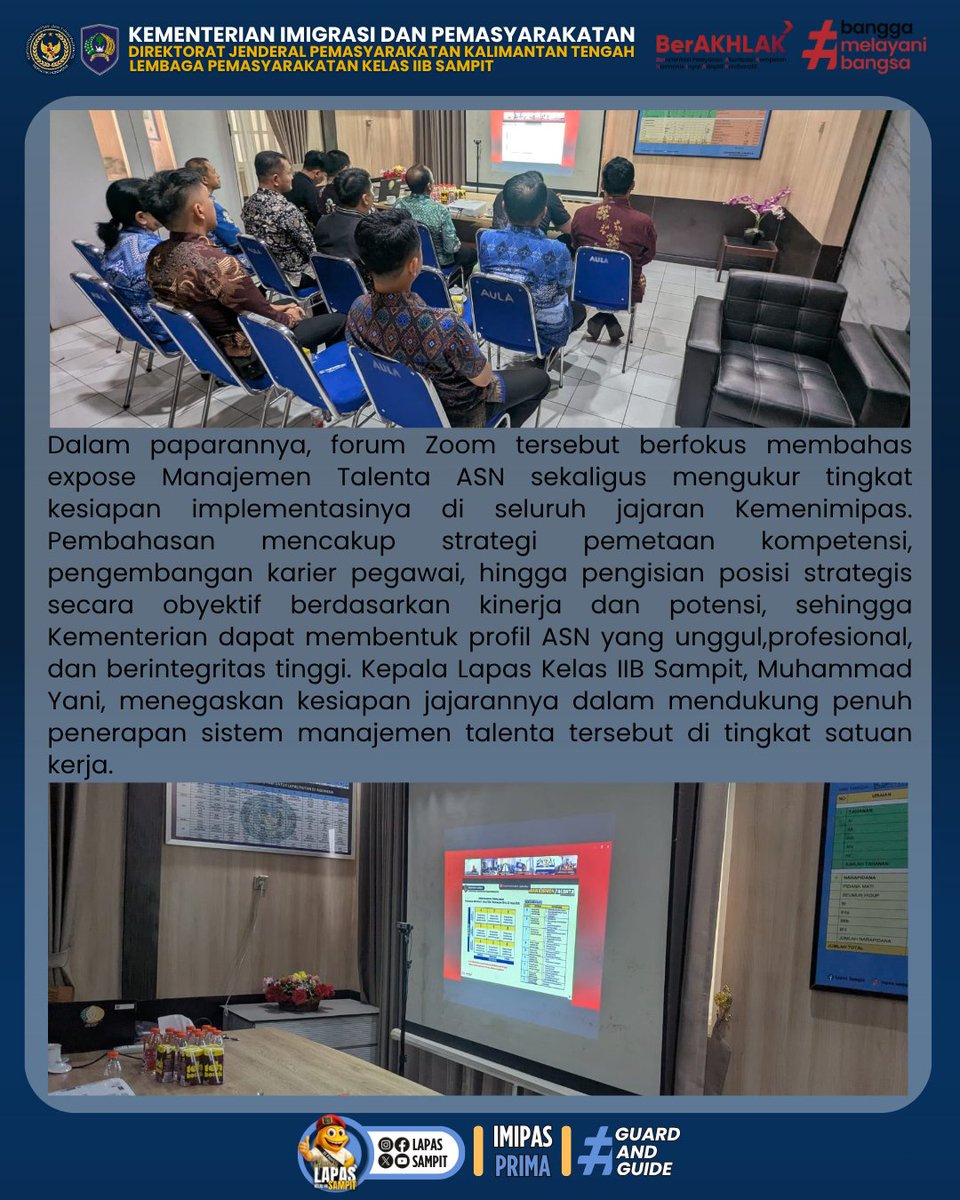lapas_sampit's tweet photo. Kontributor Humas Lapas Sampit
#Kemenimipas
#Ditjenpas
#Pemasyarakatan
#Guardandguide
#DitjenpasKalteng
#Infoimipas
#2TahunGerakNyata
#TransformasiBangsa
#GerakNyata
#TerusBerbenah https://t.co/NdlvTZAk74