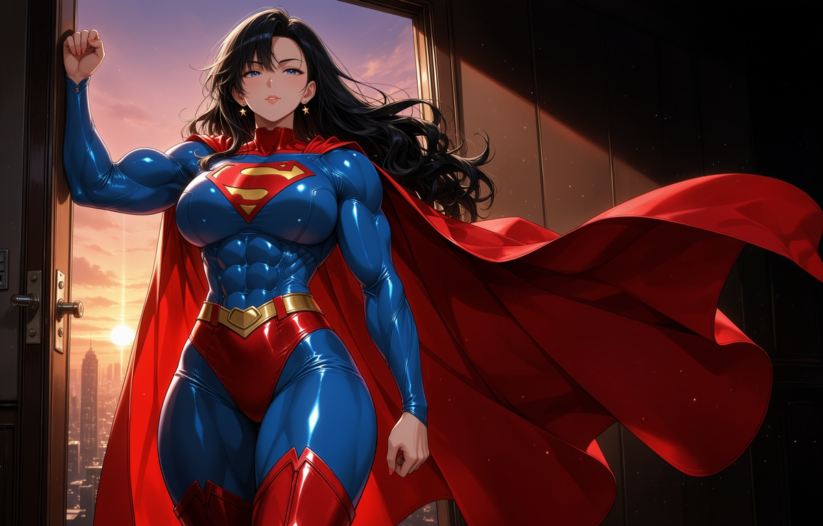 YolandatheVamp's tweet photo. (Superwoman) by Chih
https://t.co/s407aJhopH
#cape #cloak #AIart #bodysuit #latex #leather #superheroine #DC #Superwoman #muscles #blackhair #abs #musclegirl #tight #ass #largebreasts https://t.co/mAGQH2KzKl
