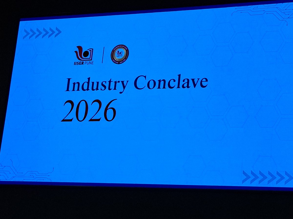 aparanjape's tweet photo. Prof. Sunil Bhagwat (Director, @IISERPune) kicks of this special, first ever multi-IISER Industry Conclave. Representatives of all 7 IISERs are present here today in Pune.

IISER Pune is celebrating 20 years this year.

Looking forward forward to a good industry - academia connect over the course of the day.