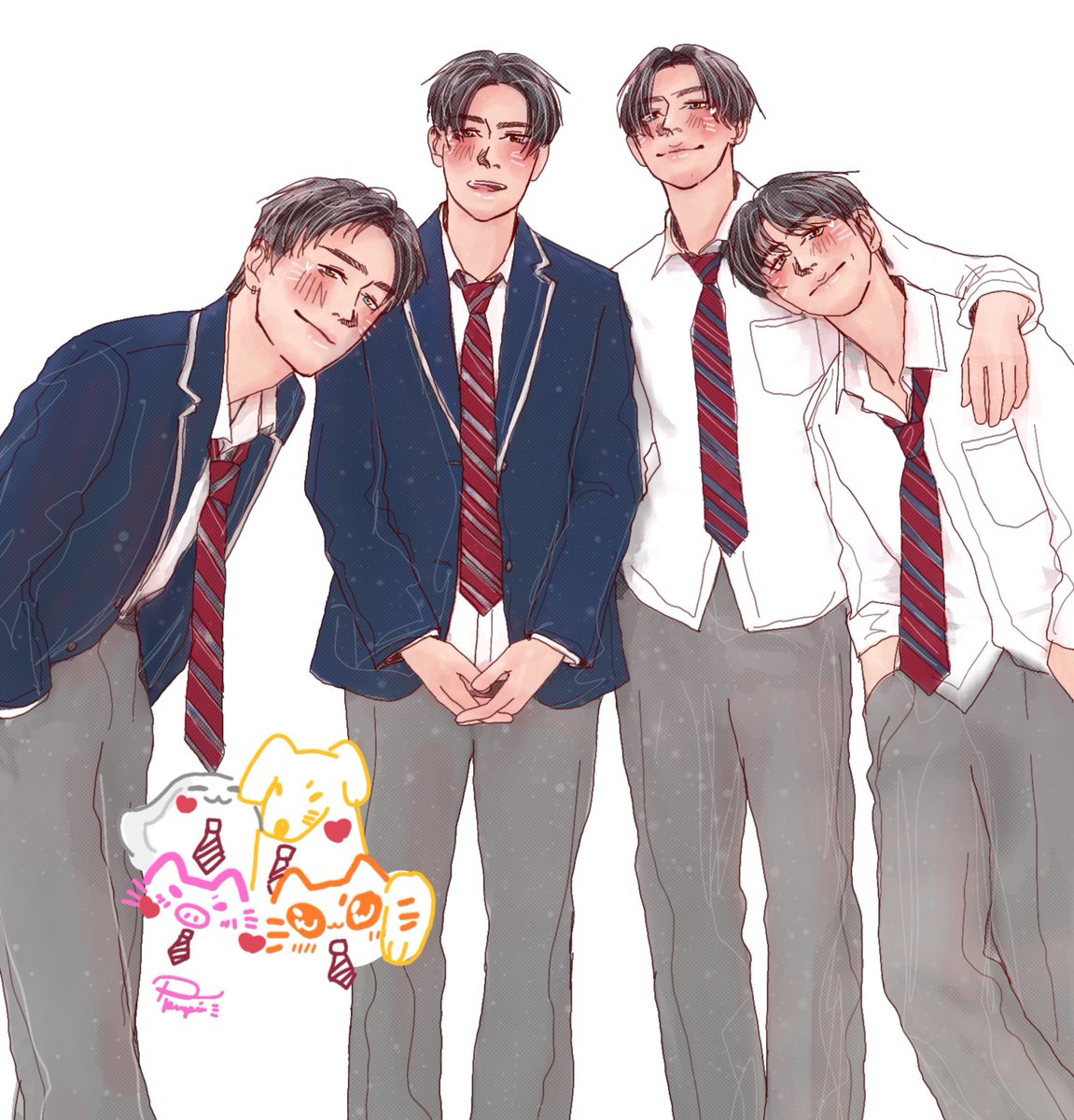 Pumpuiid18's tweet photo. 「  รักใสใสหัวใจ 4 ดวง 🌸 」 

#ข้าวผัดหมี่เย็น
#ปองชู
#rainrisiartwork https://t.co/ouewSKPScZ