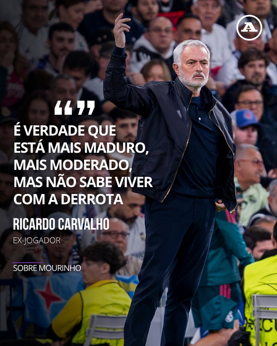 abolapt's tweet photo. Ricardo Carvalho é detentor do recorde de jogos sob o comando de José Mourinho e desmontou a ideia de que a maturidade do treinador dos merengues signifique que ele seja agora um pacificador.👀

#RicardoCarvalho #Mourinho #RealMadrid https://t.co/BVD1K0r5Y4