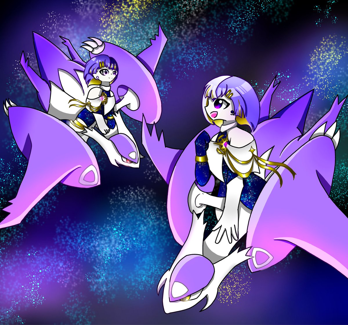 Leigami_Mei's tweet photo. ♊️さんとメガラティ兄妹
#12星座v星図 https://t.co/TNVjpZJitV