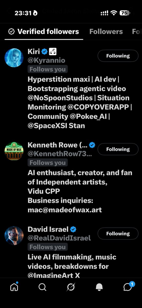 CodedJasonShow's tweet photo. Finally, a legit 12.

ThX 🙏 to all who follow back whenever I change personas.

It’s a new phase for my writing style, it’s fresh energy coming back from cocooning all summer. It’s greatly appreciated and thank goodness for you, and you, you, for your support.

It means the world 🌍 to me.

😊🫵🫶👦👦🏼👦🏻👦🏽👦🏾👦🏿👧👧🏽👧🏼👧🏻👧🏾👧🏿

And this is the last time you members of “The Uncomfortable Crũe” will be shouted out like this.

JJust know that you are my inner realm. ❎🧙‍♂️🪄

Because without YOUr respect ✊?

I’d be out here wandering around yelling at clouds 🌧️!

Anyhoo…🫶🙏😵‍💫
@loftwah @Kyrannio @KennethRow73543 @RealDavidIsrael @trapsticles @BringbackKing @kayonfire_ 
🖖🫡🤧