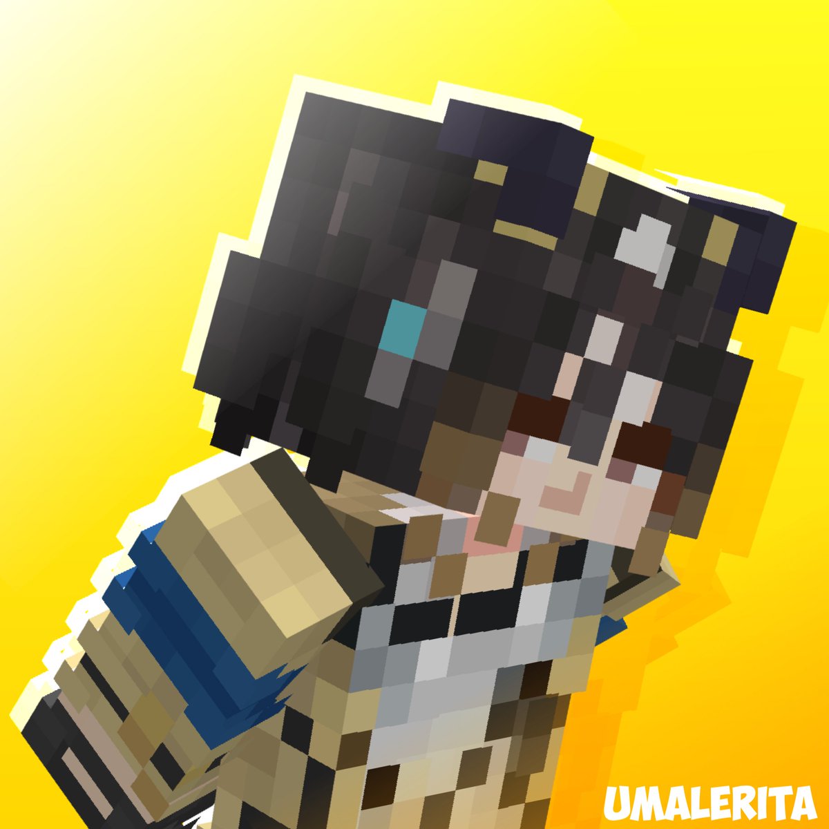 UmaLeritaArts's tweet photo. Umamusume icons Minecraft 3/5 https://t.co/eaLJrlXjvf