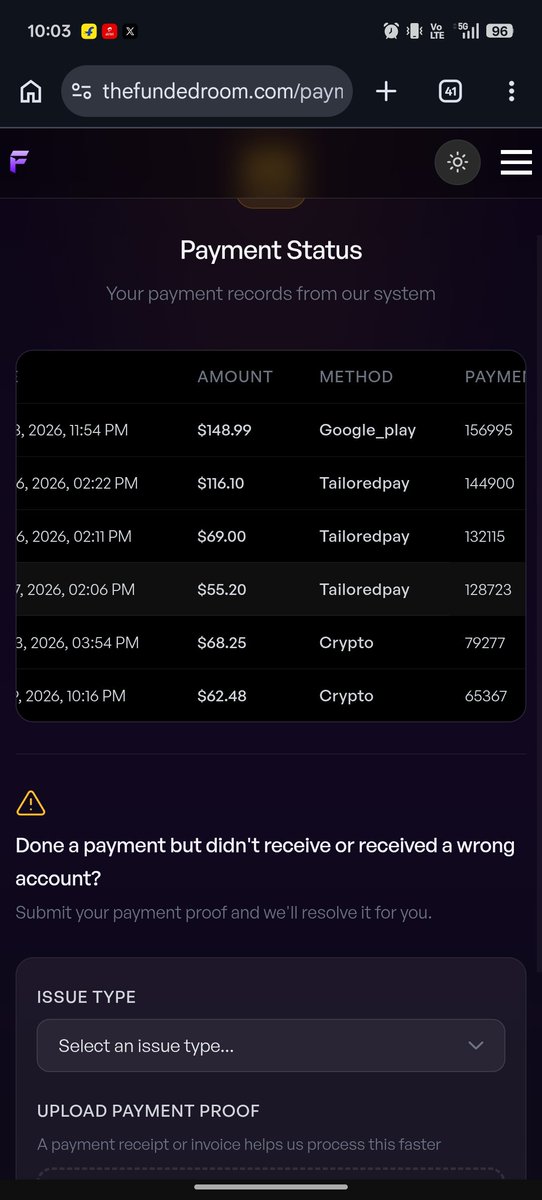 ManjitM91574's tweet photo. Job kismat kharab hota hai to ek bhi payout nahi milata  kita sara account liya fail kiya aob main trading chor raha hu @thefundedroom @thetraderoom_ @RBlueprint15225 https://t.co/lLZDeQJ5Y9