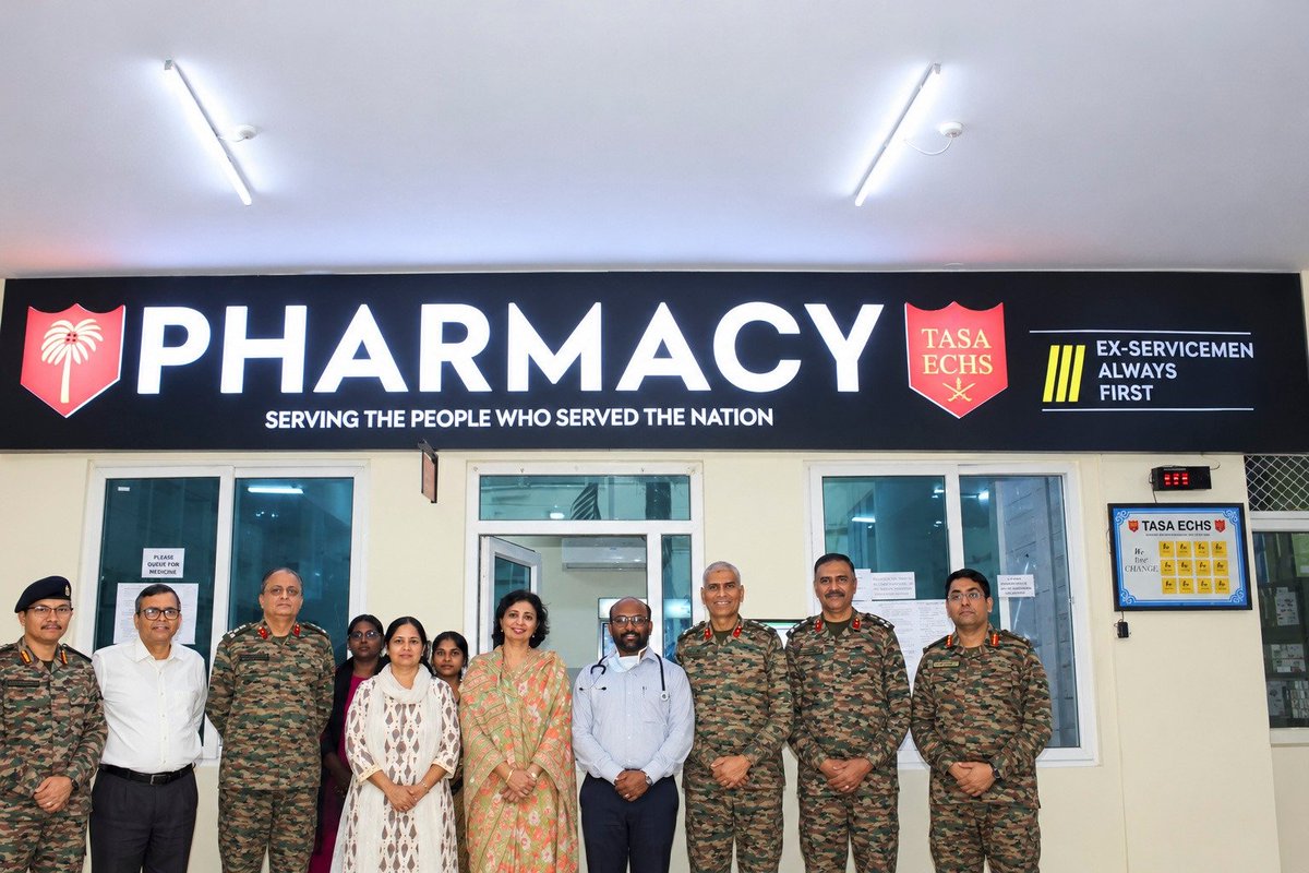 dprohyd's tweet photo. STRENGTHENING ECHS HEALTHCARE FOR VETERANS

Smt Sukriti Likhi, IAS, Secretary, Department of Ex-Servicemen Welfare, Ministry of Defence, visited Regional Centre Hyderabad and ECHS Polyclinic Secunderabad to review their functioning and assess healthcare delivery for veterans and their dependents across Telangana and Andhra Pradesh.

She appreciated the dedicated efforts of the ECHS Polyclinics, Regional Centre Hyderabad and Headquarters Telangana Andhra Sub Area, commending their commitment to providing accessible, quality healthcare and reaffirming the Indian Army’s steadfast resolve towards the welfare of its veterans and their families.

#IndianArmy #SouthernCommand #DakshinBharatArea #TASA #ECHS 
@SpokespersonMoD