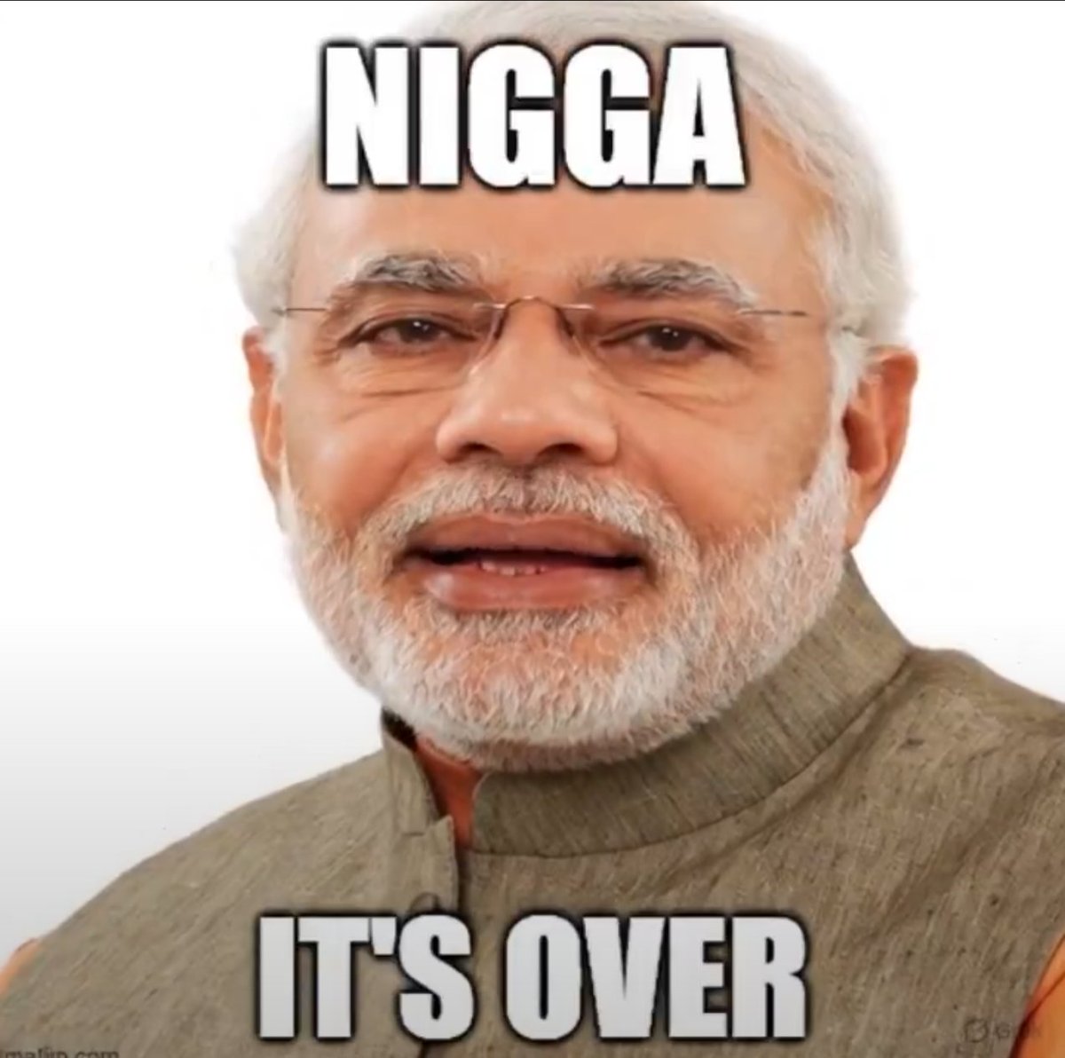 NewsExpressX_'s tweet photo. NIGGA ITS OVER
#narendramodi #bjp #fullsupport https://t.co/LQSdINmSwZ