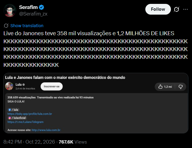 Nonestfarpa's tweet photo. @oquedissepedro @CharlieBarkley_ olha tua surra digital aí KKKKKKKKKKKKKKKKKKKKKKKKKKKKKKKKKKK https://t.co/GfZzy0UYv5