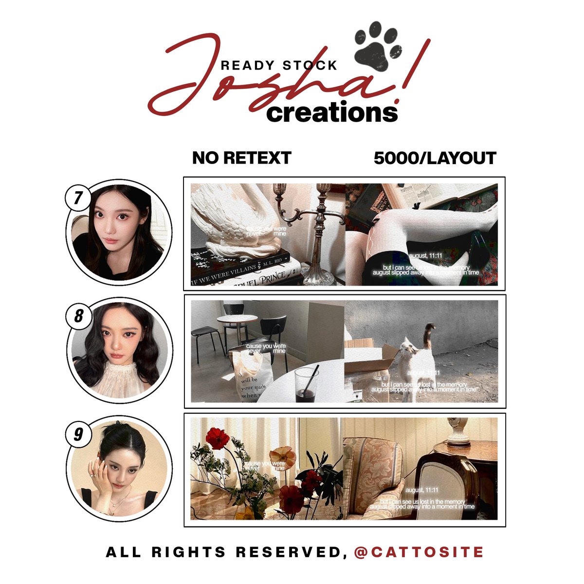 cattosite's tweet photo. Haloo teman timun, aku ada layout ready stock gg, bisa scroll ke bawah, dapat ava png+jpeg, no retext, harganya 5k/layout, all ewallet QRIS yaa 🎀⭐️ #zonauang #bealanja 

Aespa (Winter Karina Ningning Giselle) https://t.co/mGObSjvXV2