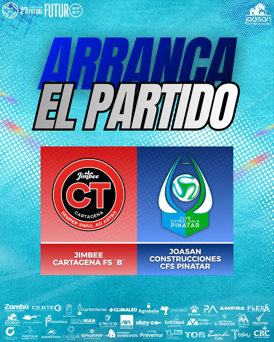 ZambuCFSPinatar's tweet photo. FILIAL 🦩 | 🔛¡Balón en movimiento, da comienzo la acción, arranca el derbi de filiales! ¡Volver a ganar, volver a celebrar, sí o sí, el Joasan Construcciones va con todo a por la victoria!💪

#GOJoasan #CFSFactory https://t.co/Y5NsvmrhRB