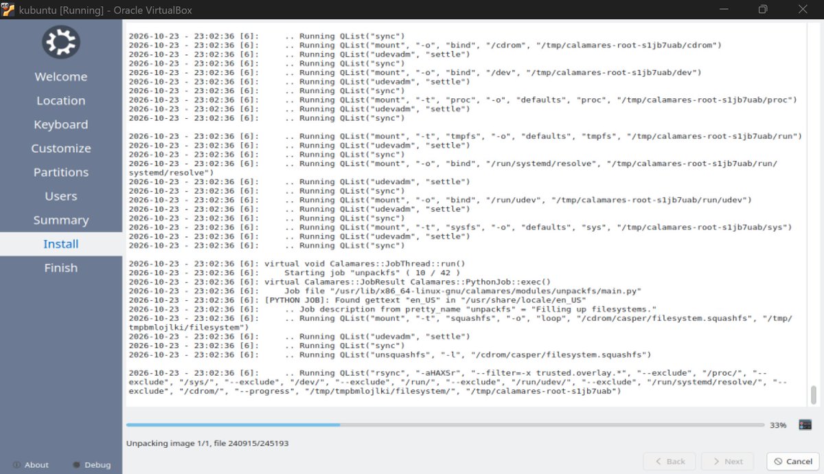 Coderad32's tweet photo. #kubuntu Just installing a new copy. #OpenSource https://t.co/bz1O4iTGYH