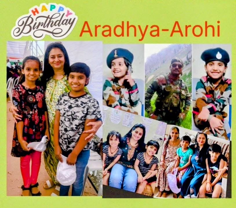 priority_n's tweet photo. Birthday blessings n much love for AROHI and ARADHYA, who could celebrate just 1 birthday with Papa. 

#VeerKanya of Sonali Tai and
GUNNER SAURABH FARATE
51 RR/131 AD
who was Immortalized in 2016.

While wishing them Happy Birthday, Let’s ensure their safe future.
#KnowYourHeroes https://t.co/eeZXMA9UmU