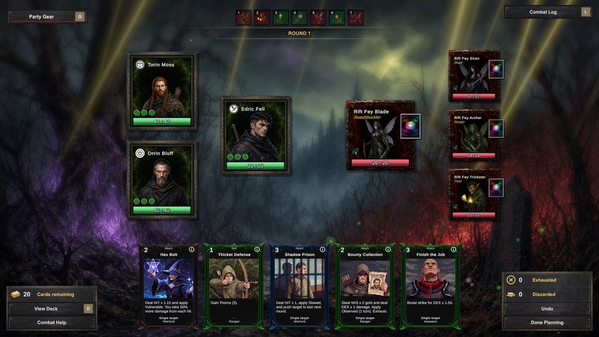 FrameForgeLLC's tweet photo. @melipersonal dbd crashing is the worst lol. we're a tiny studio and made Blessed To Die, party deckbuilder roguelike, solo and no servers to crash on you. might hold you over https://t.co/0vYpzK1EjV https://t.co/iEfsHpF69A