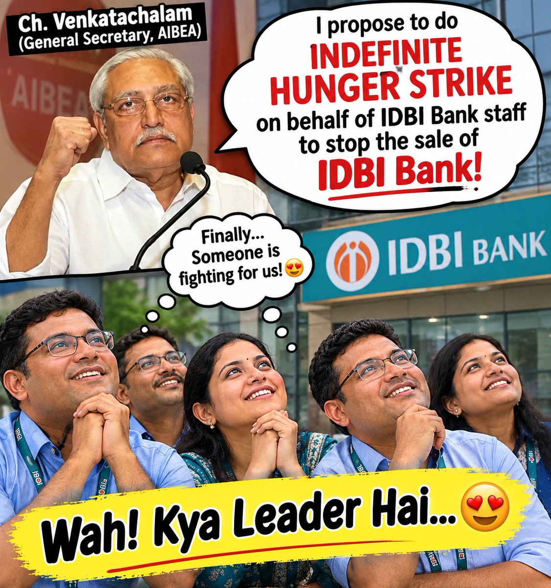 COCKROACHBi5mg's tweet photo. #IDBINotForSale #IDBIBankIsNotForSale https://t.co/sO5loOuym8