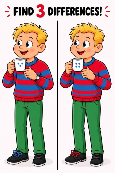 Arnav293's tweet photo. Can you spot all 3 differences between these two pictures? 🔍👇 https://t.co/51a68PGH4K