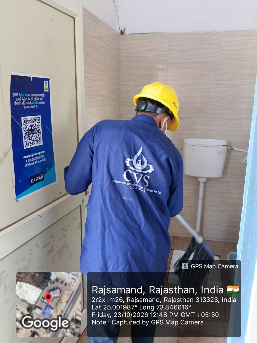 BPCL_Udaipur's tweet photo. Standards &amp; Action at BP-Piparda

Through our DriveFresh programme, we are raising washroom standards with certification based on 14 rigorous parameters. With DARPAN QR feedback, we are putting your voice at the heart of our improvement efforts.

 #DriveFresh #DARPAN
@BPCLimited https://t.co/cd48tj7lRW