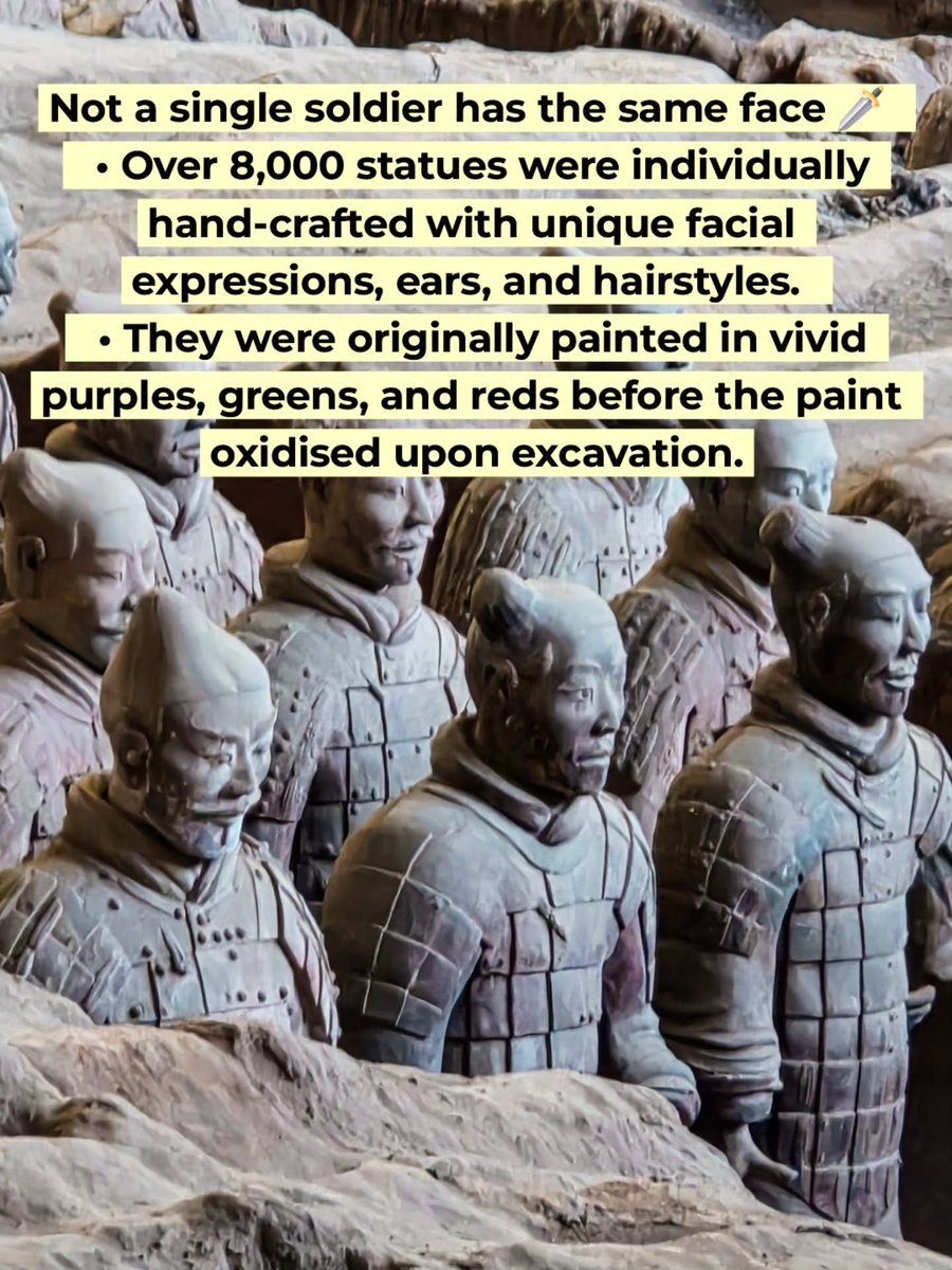 0858166's tweet photo. Standing before thousands of 2, 200-year-old life-sized warriors in Xi’an feels surreal. Beyond Pit 1, start with Pits 3 and 2 to avoid crowds. The Emperor’s sealed tomb remains one of history’s greatest mysteries. Would you open it or leave it https://t.co/3v4UBABFox