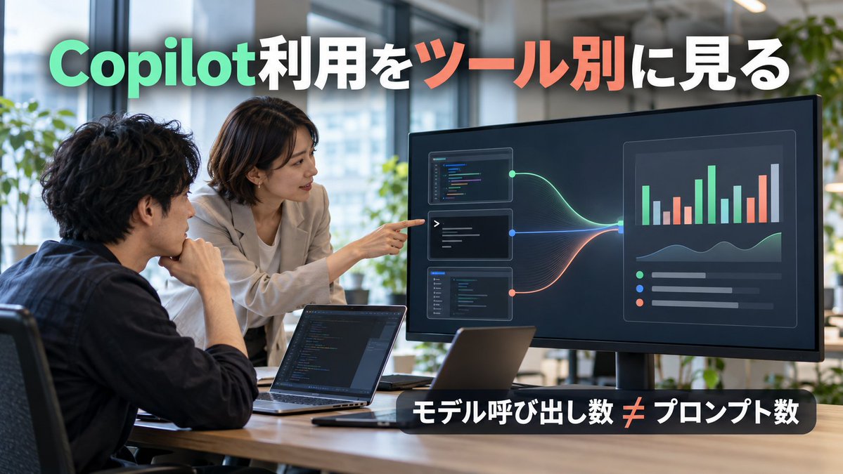 ozwsho's tweet photo. Copilot、IDE外の利用も把握したい。

GitHubの利用状況APIにツール別集計が追加。OpenCodeやCLI経由のモデル呼び出し数・トークン量を確認できます。

管理者は1日/28日レポートのtotals_by_clientを確認。呼び出し数≠プロンプト数。権限と計測ポリシーが必要。

#GitHubCopilot #AI活用 https://t.co/1ZbKLzuY4M