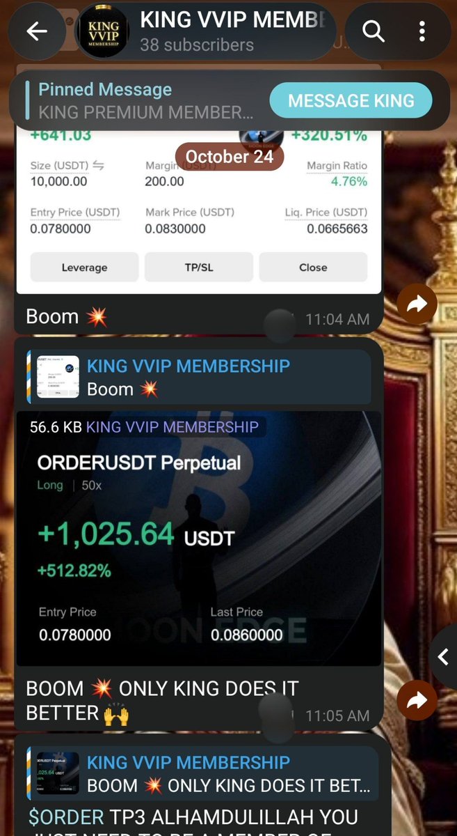 Stevengoldmaan1's tweet photo. $ORDER
Alhumdulillah we are winning and making more profit in the vip
#KING_PUMPS_VVIP
#WE_STAND_WITH_PALESTINE
#VVIP
#WE_STAND_WITH_IRAN
#CRYPTO
More sniper hit secured alhumdulillah
Another huge sniper hit
JOIN VVIP NOW
https://t.co/2VlzyQjgIl https://t.co/JINVq4LK9X