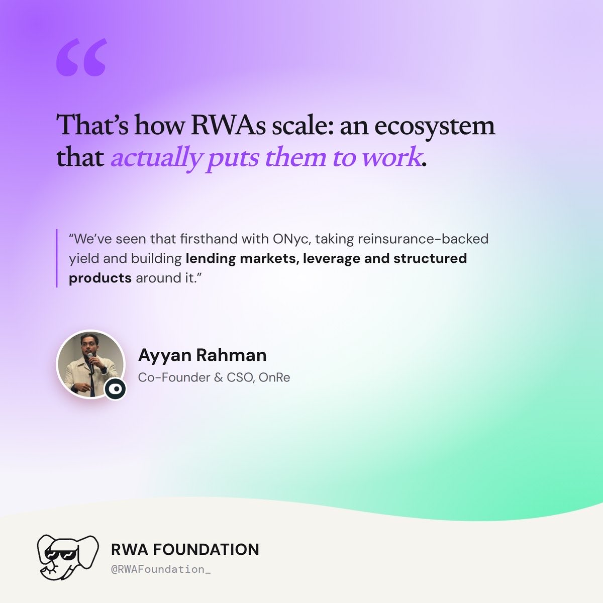 RWAFoundation_'s tweet photo. ICYMI: @solana RWA article was launched this week. 

@SolanaFndn, @ondo, @humafinance , @onrefinance. https://t.co/oiJ9veKxve