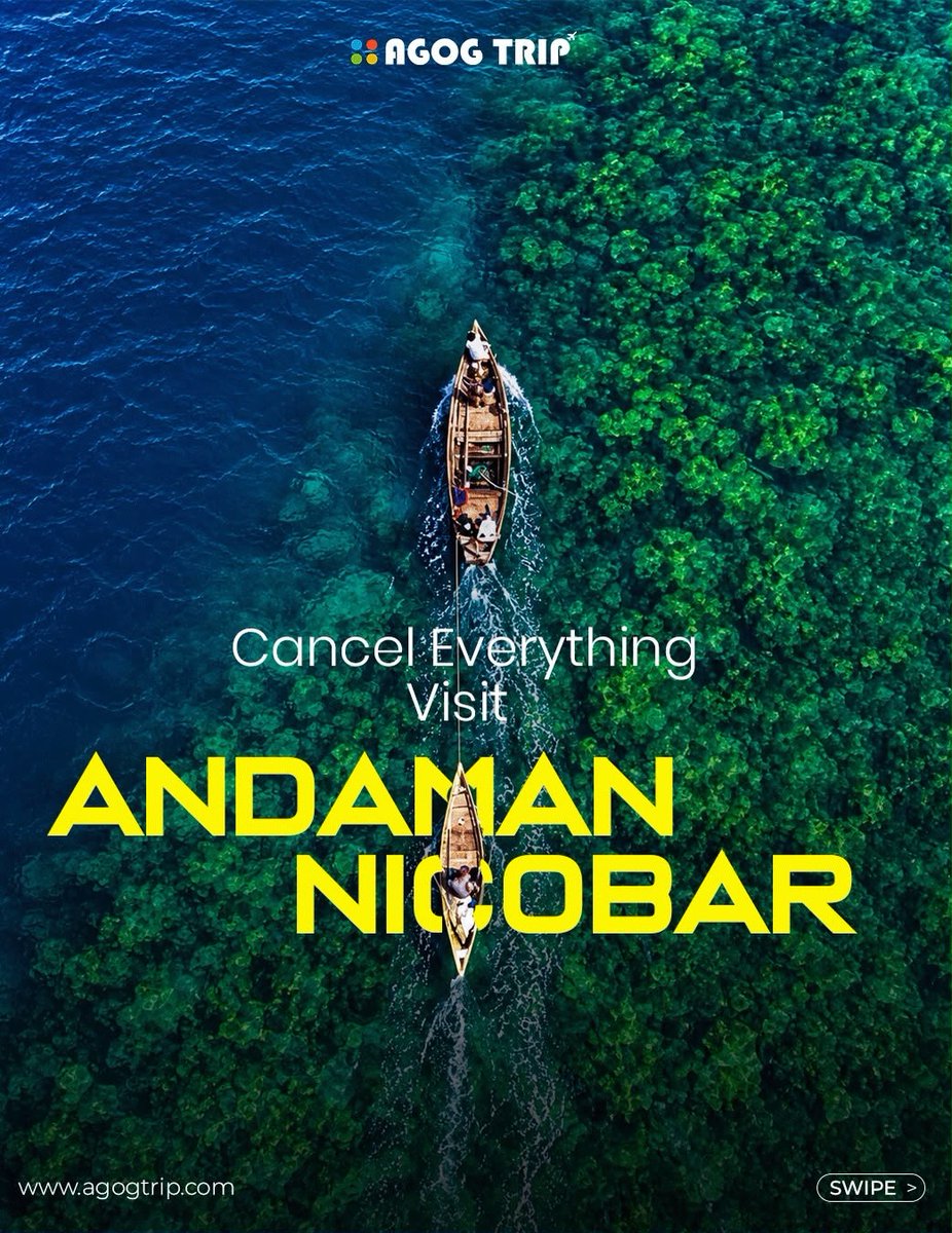 andresvero's tweet photo. Everything can wait. Paradise can’t. Discover Andaman with AGOG Trip. https://t.co/Bki5DQ3GXT