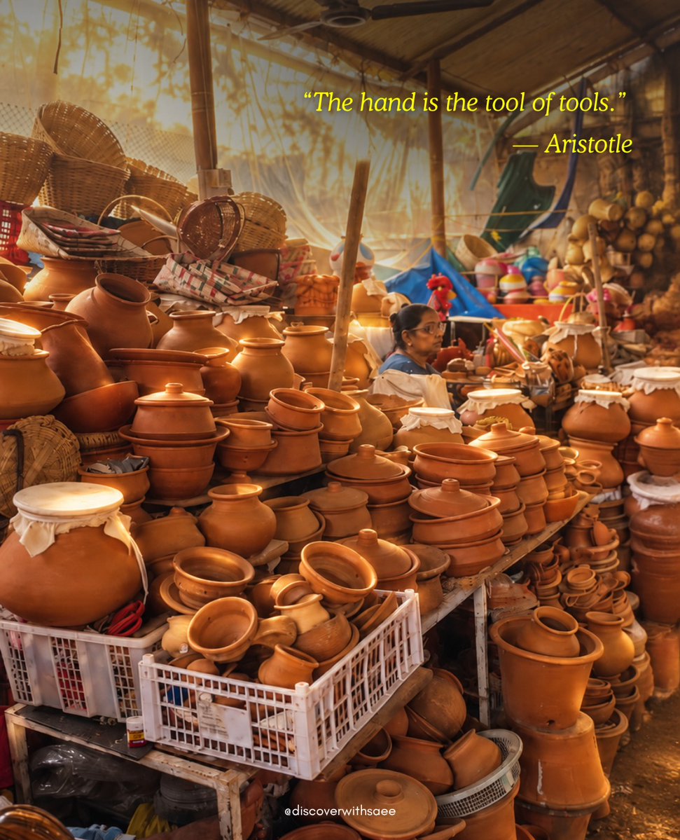 alfredoboettner's tweet photo. I never plan to spend long at a market, yet I always do. The colours, smells, garlands, spices, clay pots and fresh vegetables make everyday life feel extraordinary. What do you always stop to look https://t.co/NwOouxf2s3