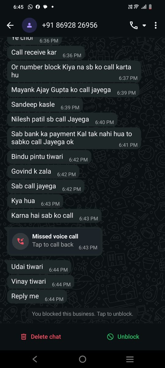 DignityFirstX's tweet photo. @IDFCFIRSTBank @YESBANK 
completely insane
Aggressively calling on WhatsApp and then threatening by taking names of my known. No humanity left.
Am I not human enough after not paying the EMI!???
UNACCEPTABLE!! https://t.co/GhcORcjlek
