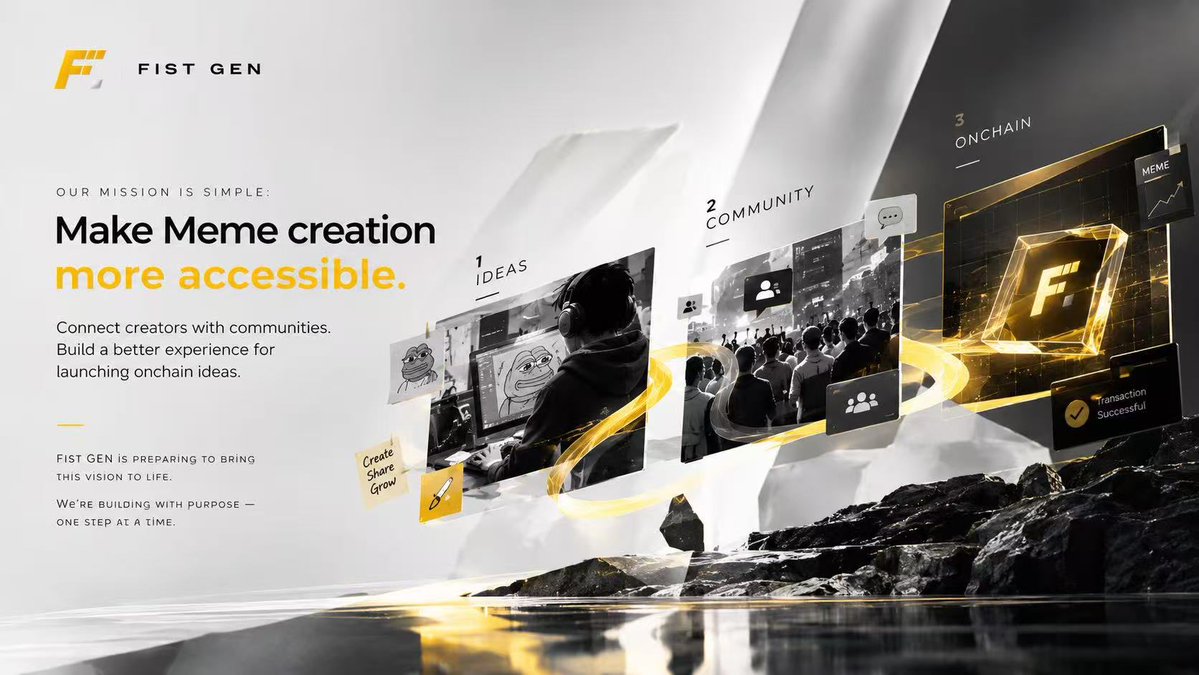 FistGen's tweet photo. Our mission is simple:

Make Meme creation more accessible.
Connect creators with communities.
Build a better experience for launching onchain ideas.

FIST GEN is preparing to bring this vision to life on BNB Chain.

We’re building with purpose — one step at a time.
#fistgen https://t.co/pe1Y3ziTAk