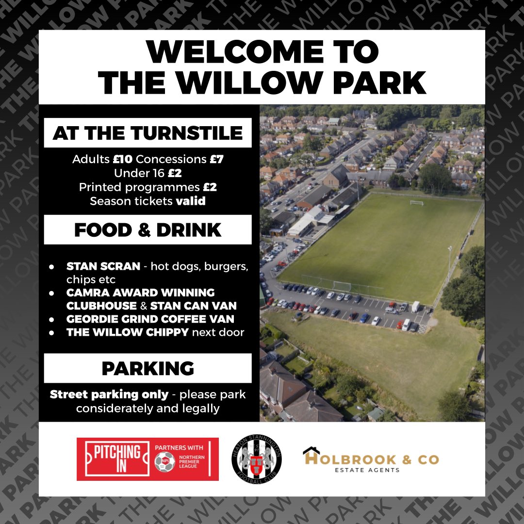 Heatonstan's tweet photo. Joining us at The Willow Park for the first time this afternoon? Here’s what you need to know! https://t.co/8hjJCc2Guw