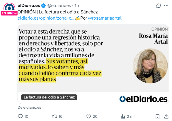 anhell74's tweet photo. @jesusmarana @Fervabi La nueva entrega de la Opinión Sincronizada, aparecen los recortes de libertades https://t.co/AZVYQgvF9M