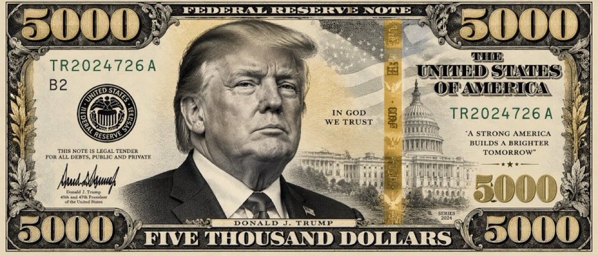 senelizabeth_'s tweet photo. President Trump has proposed a $5,000 dividend payment to every adult American citizen.

He’s calling it the Trump Dividend, with payments contingent on Republicans keeping control of Congress.

Vote Republican don’t miss out. https://t.co/MPhsNSItU8