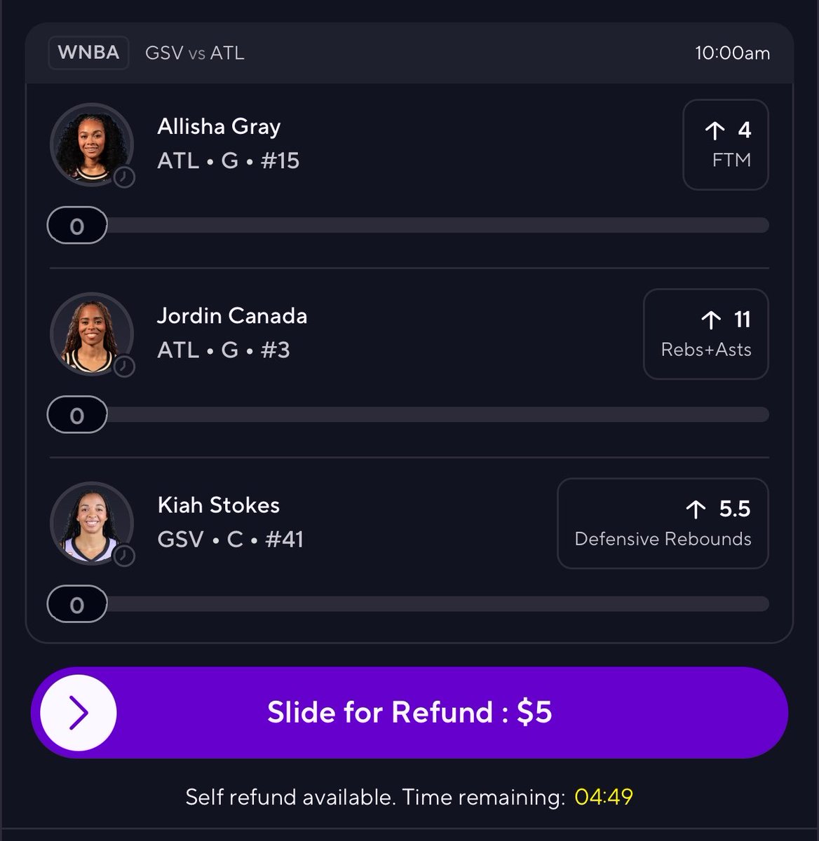 dylanbabi's tweet photo. here’s my WNBA slip for tmrw

https://t.co/itALyEszzU https://t.co/eA6nLCcYk3