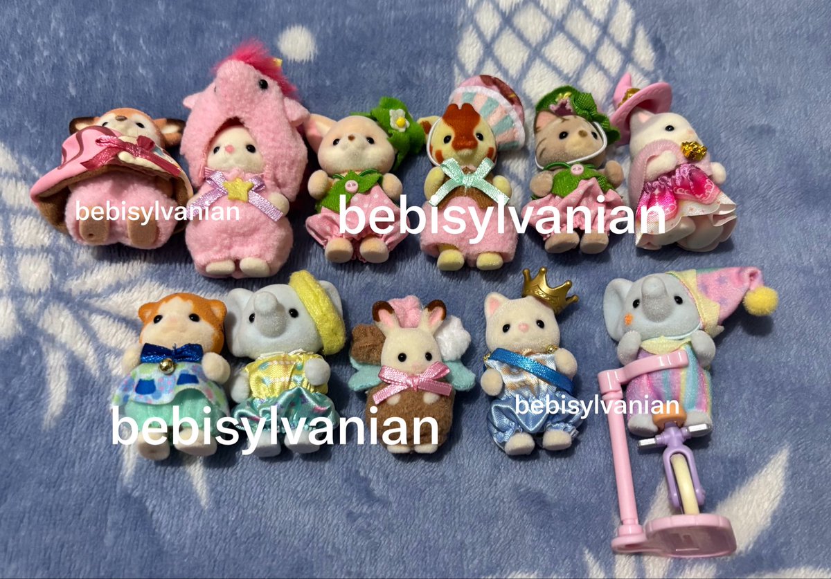 bebisylvanian's tweet photo. wts sylvanian pink n blue edition. exc admin oren 30%. ikut pengiriman minggu atau senin 🥣💘 https://t.co/RmCggI9pAX
