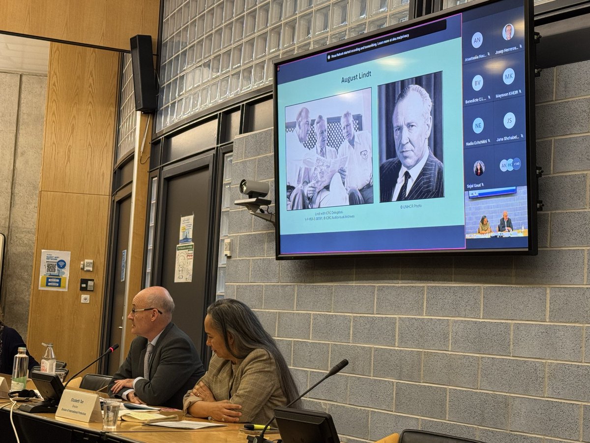 HugoReichenb's tweet photo. This week, Prof Thompson of @UniofOxford joined @Refugees to explore our history: a small agency navigating Cold War politics and decolonization.

Crises brings change: including OAU Refugee Convention’s expanded protections.

Refreshing to be reminded: uncertainty isn’t new. https://t.co/FI21mDwQz8