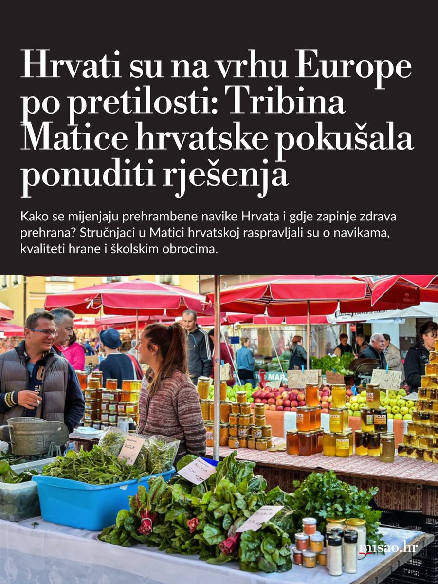 MisaoHr's tweet photo. Kako se mijenjaju prehrambene navike Hrvata i gdje zapinje zdrava prehrana? Stručnjaci u Matici hrvatskoj raspravljali su o navikama, kvaliteti hrane i školskim obrocima.

https://t.co/zjkXNa90KB https://t.co/a4l2HVTjn9