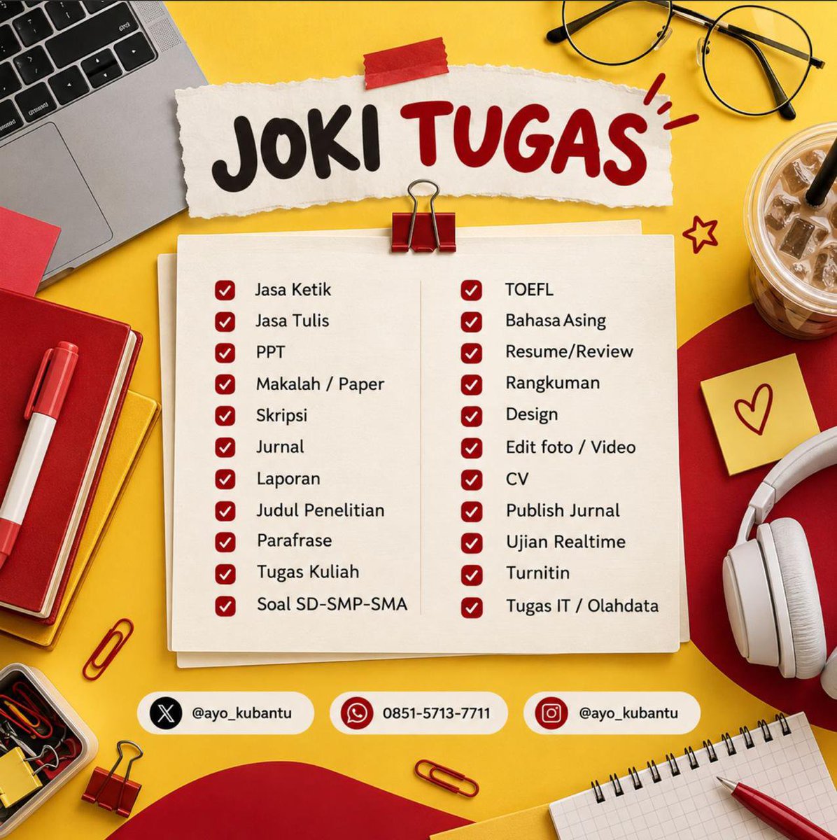 ailcti's tweet photo. nyari joki ppt untuk skripsi bisa di kita ka, pengerjaan manual tanpa ai, free revisi dan diskusi serta harga terjangkau @ayo_kubantu https://t.co/31oGlhN31R